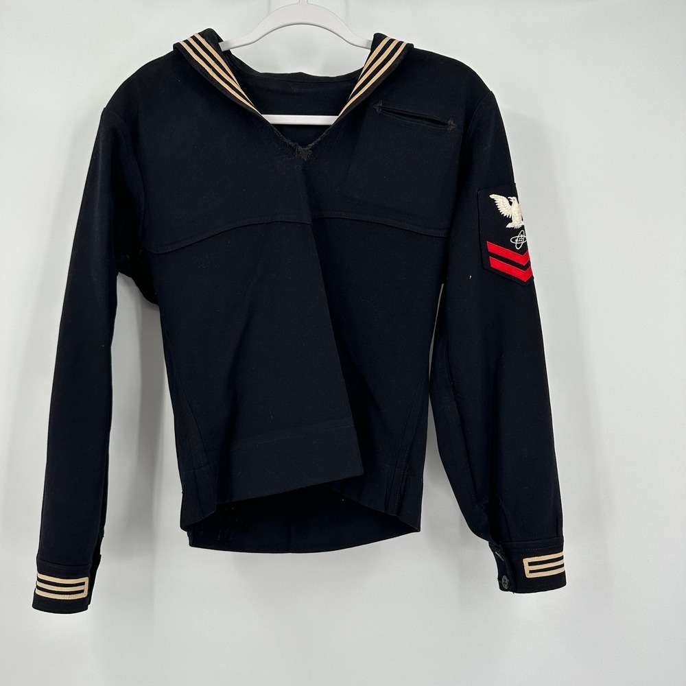 US Navy Mens‎ Dress Blue Jumper Atomic Technician Petty Officer Second Class